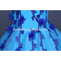 OEM Factory Chine 2017 Floral Sky Blue Ruffles Quinceanera Robes de bal Robe de bal Robe de soirée formelle